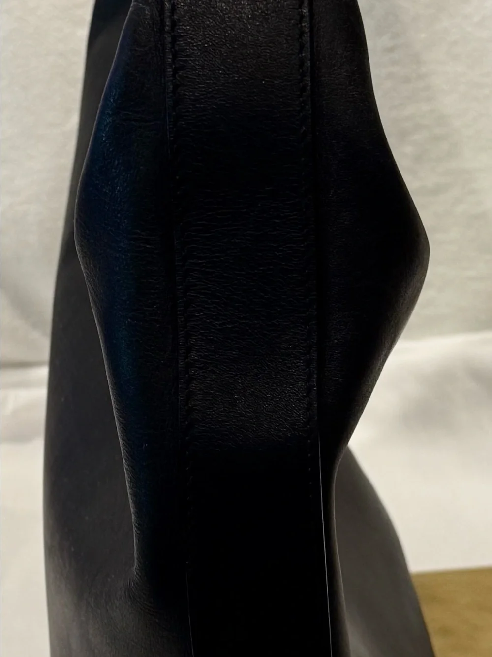 Vintage Gucci Black Leather Hobo Shoulder Bag